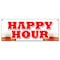 Signmission HAPPY HOUR BANNER SIGN all day 2 for 1 two for one beer cocktails drink B-Happy Hour - alternate 1